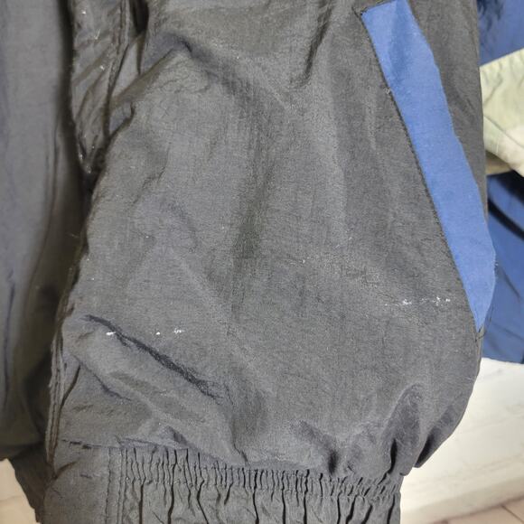 Starter Dallas Cowboys Puffer Coat Jacket Full Zip Vintage NFL Black Mens Med - Picture 3 of 14